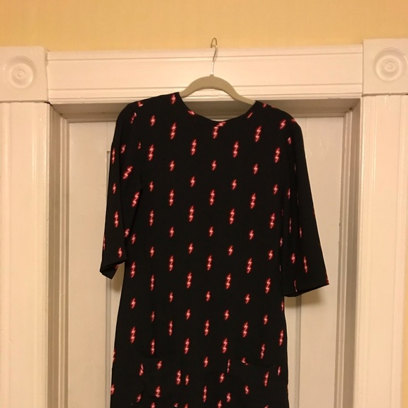 NWT Equipment Aubrey Lightning Bolt Shift Dress - Picture 2 of 4